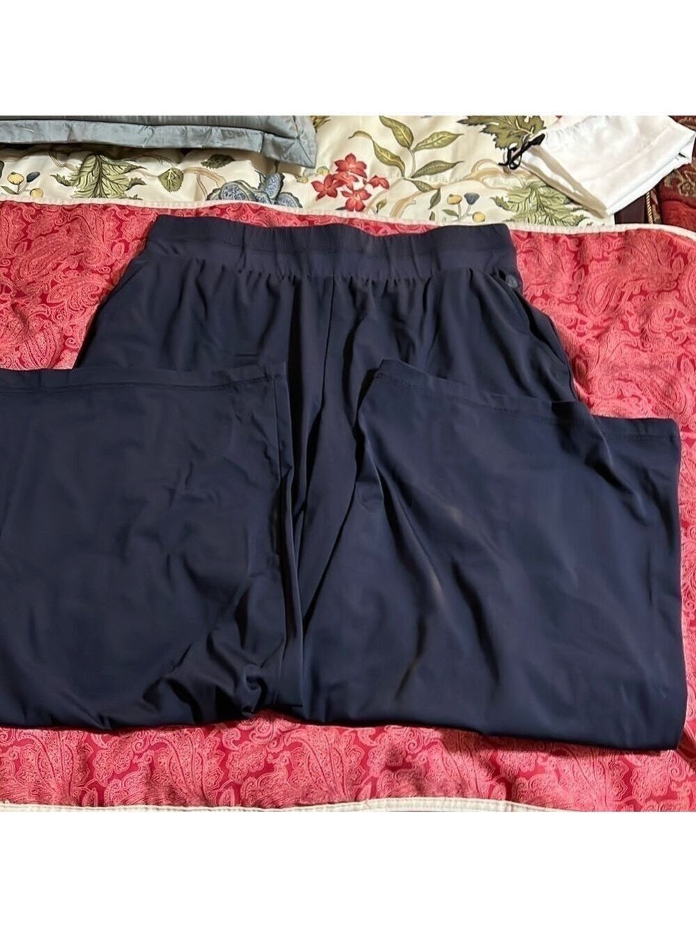 TALBOTS T by Talbots wide leg leisure pants. Size XL petite. Navy blue.